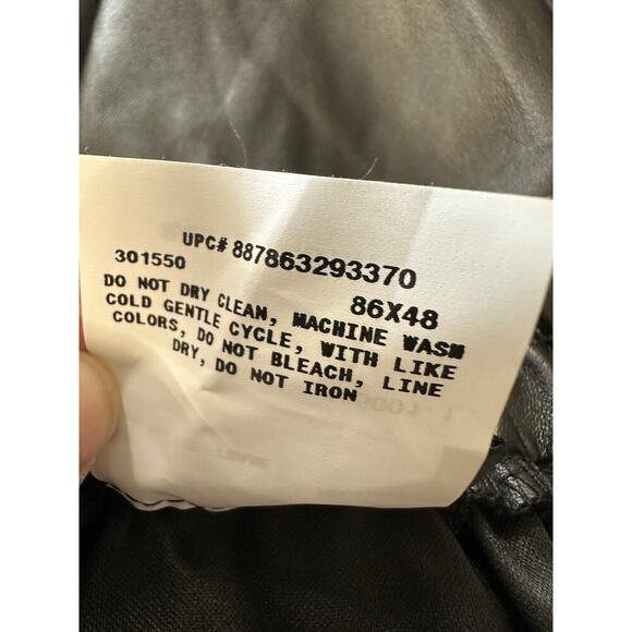 A. Byer Y2K Black Faux Leather Mini Skirt Flare Medium Festival Witchygoth Rave - Picture 8 of 8